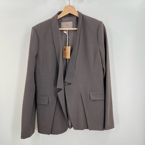 Halston Heritage Long Sleeve Open Front Jacket Ladies Size 8 NEW - Picture 8 of 8